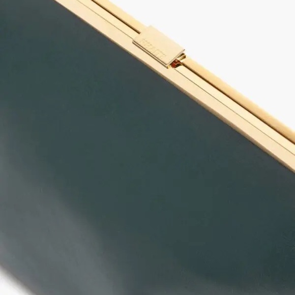 KHAITE  Augusta Leather Cross-Body Bag - Dark Green - Picture 3 of 7